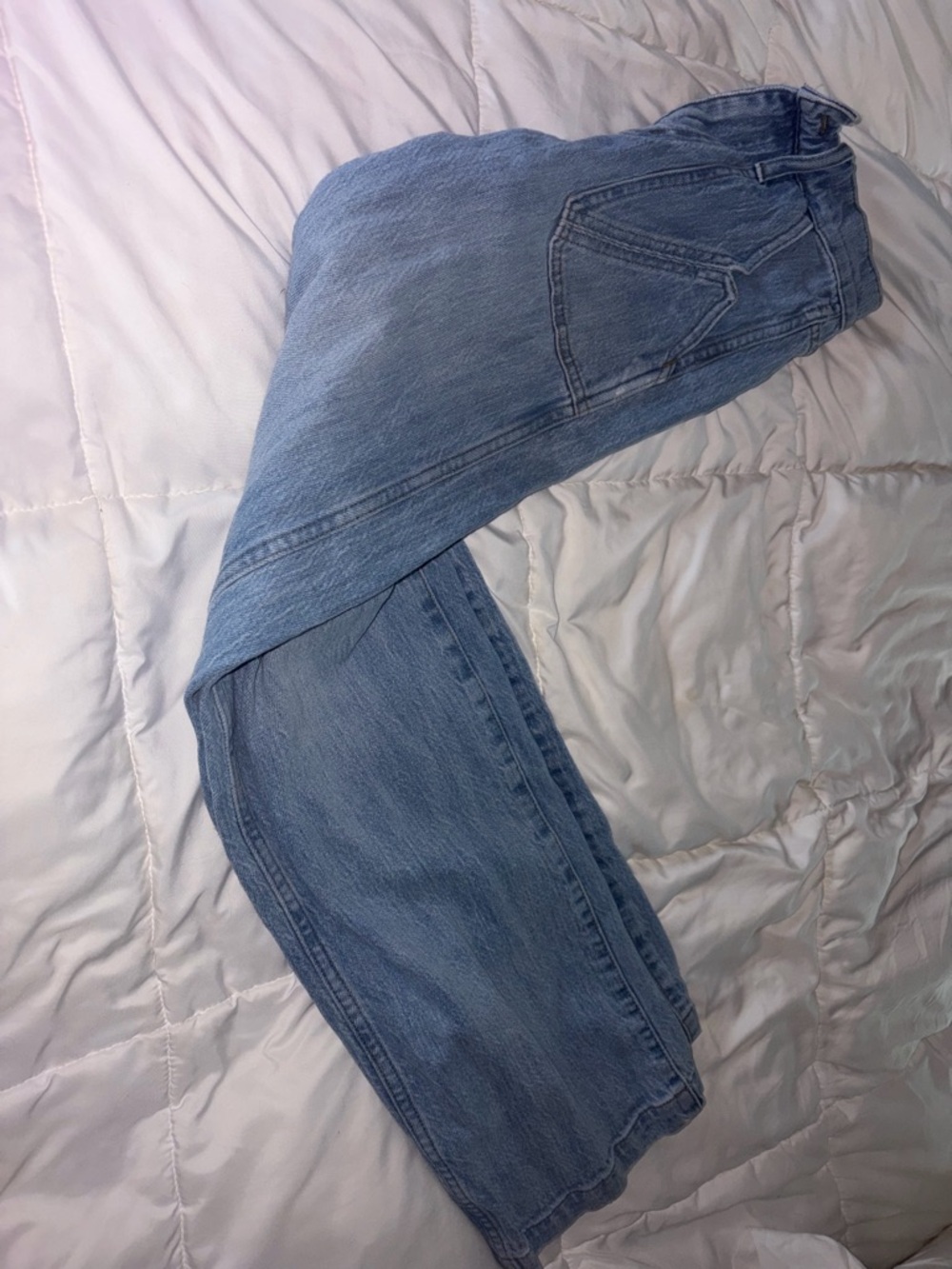 Madewell x Warm Classic Wide-Leg Women's Jeans in Light Blue - Picture 5 of 5